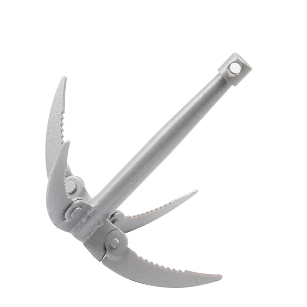 Ancora Pieghevole AMONENZ A 4 Ganci | Con Corda 10m | Per Pulizia Fondale Pesca - Foto 11