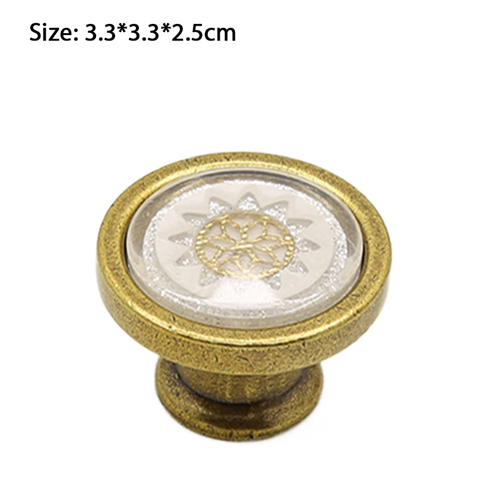 Retro Antique Drawer Handles No Fading High Quality Zinc Alloy Suitable for Bookshelf Cupboard