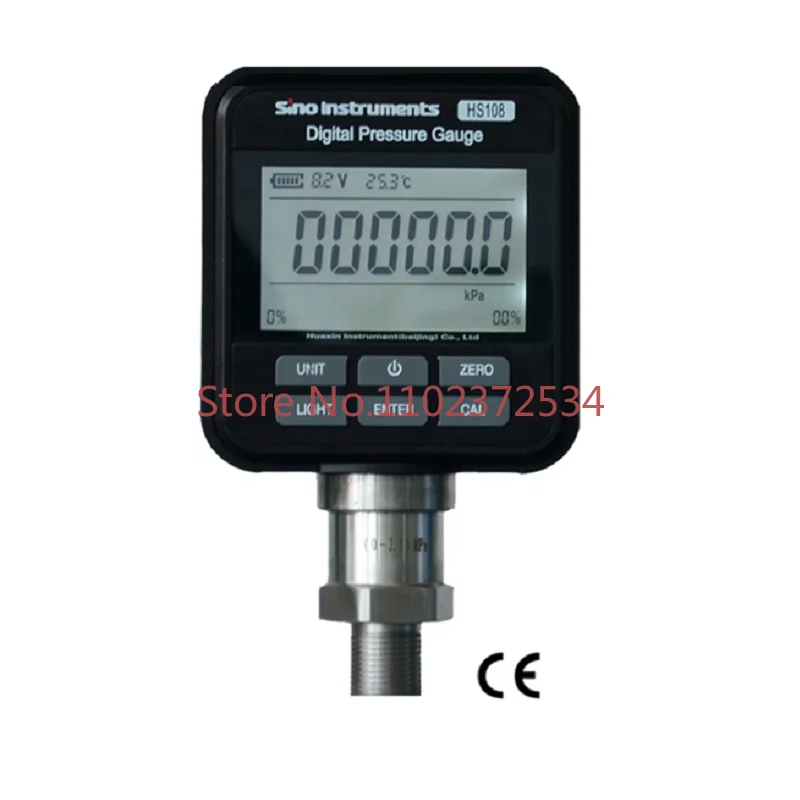 

HS108 Accuracy 0.025%F.S Digital Pressure Gauge Manometer 0~200bar 0~350bar 0~400bar 0~700bar -1~0bar 0~0.6bar 0~1.6bar