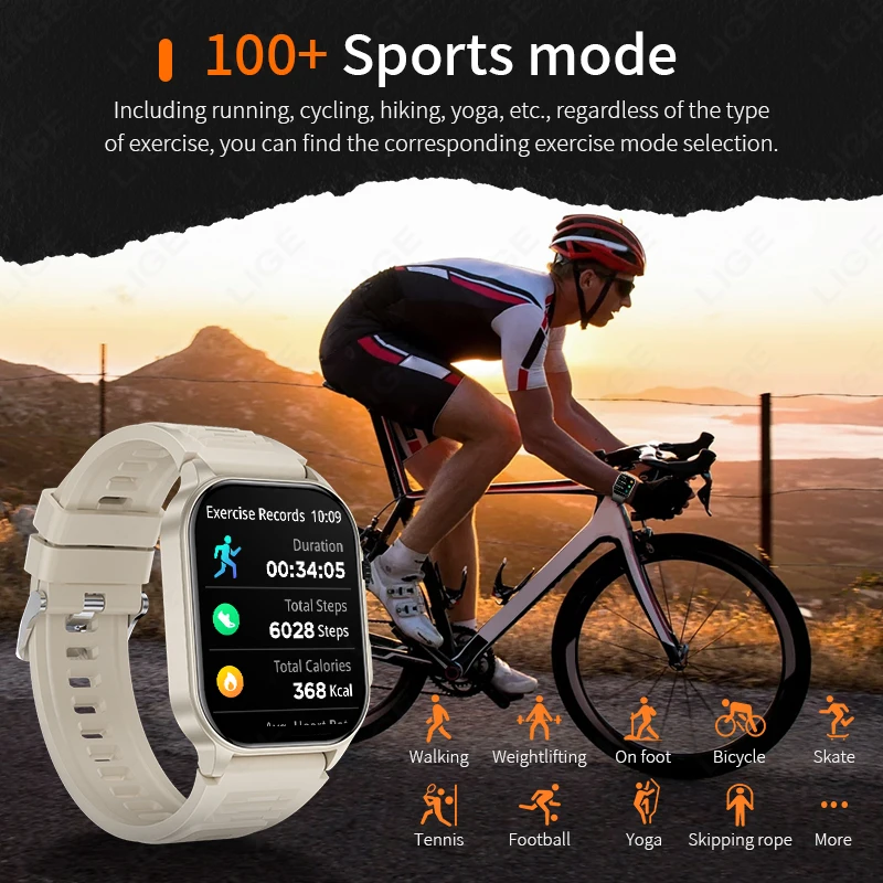 2026 Smart Watch for Men Women Answer/Make Call 2.01" HD Fitness Tracker Pedometer Heart Rate Monitor Smartwatch for Android iOS 3