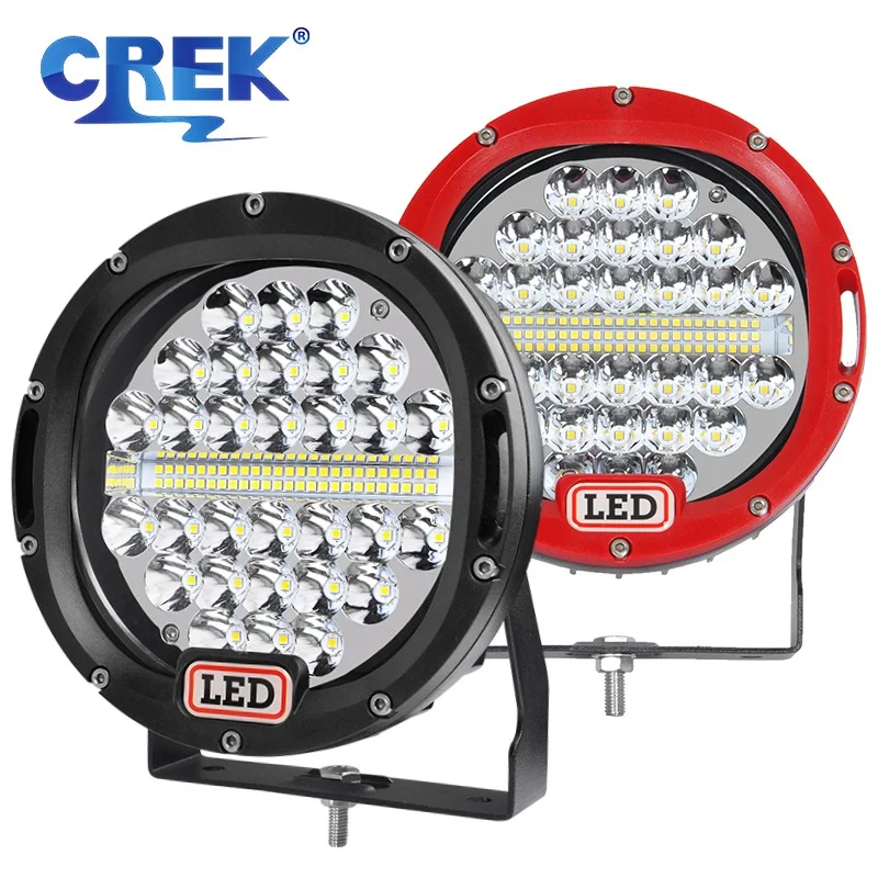 

Внедорожная фара CREK 4x, 4 светодиодный, 12 В, 24 В, 7-дюймовый круглый прожектор для внедорожника, джипа, Volvo, трактора, грузовика, гольфа, ATV, Honda, Niva, RV