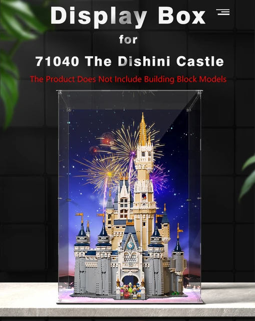 Vitrine en acrylique pour Lego 71040 Disney Castle Model, boîte de