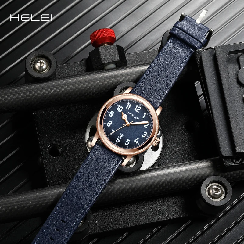 

HELEI2024 new vintage light luxury hot models KHAKI FIELD wild series multi-function quartz men's quartz watch men's watches