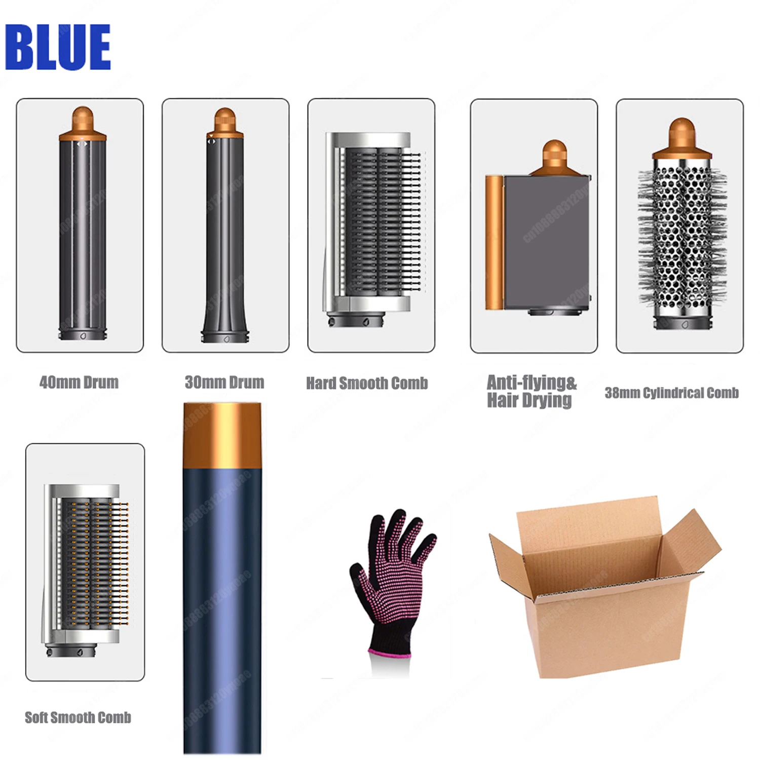 المهنية 6IN1 متعدد مصفف شعر مجفف الشعر 1300 واط مك...