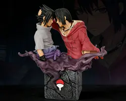 Naruto Anime Collectible: Sasuke and Itachi Uchiha Brother Reconciliation Figurine - 18cm (WHITE)