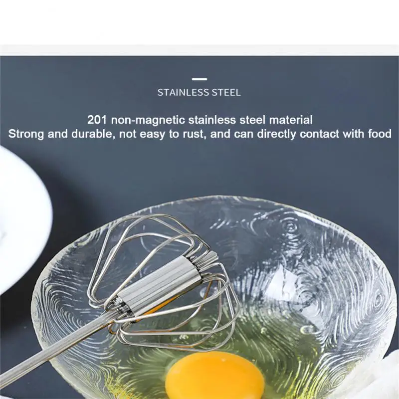 Egg Beater Egg Beater Mixer Semi-automatic Stainless Steel Cooking Tool Egg Cream Stirring Whisk Manual Kitchen Baking Tool Accessories