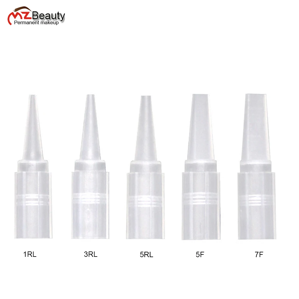 Tattoo Tips R1 R3 R5 F5 F7 Needle Caps Sterilized Packing Permanent Makeup Machine BIG SIZE Microblading Accessories 100pcs disposable tattoo tips