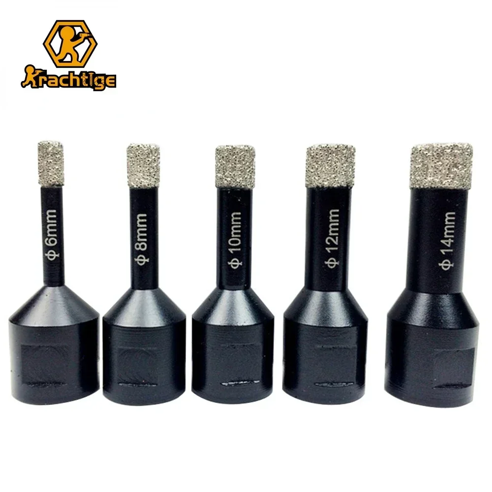 Krachtige Diamond Drill Bit Tile Marble Concrete Drill 6-20mm for Glass Granite Porcelain Tile Marble Angle-Grinder M14 Tool 1pcs m14 diamond drill bit 6mm 8mm tile marble concrete drill for glass granite porcelain tile marble angle grinder