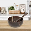 Natural Coconuts Bowl Set Salad Ramen Bowl Coconuts Spoon Set Ramen Kitchen Tableware Coconuts Bowl 1