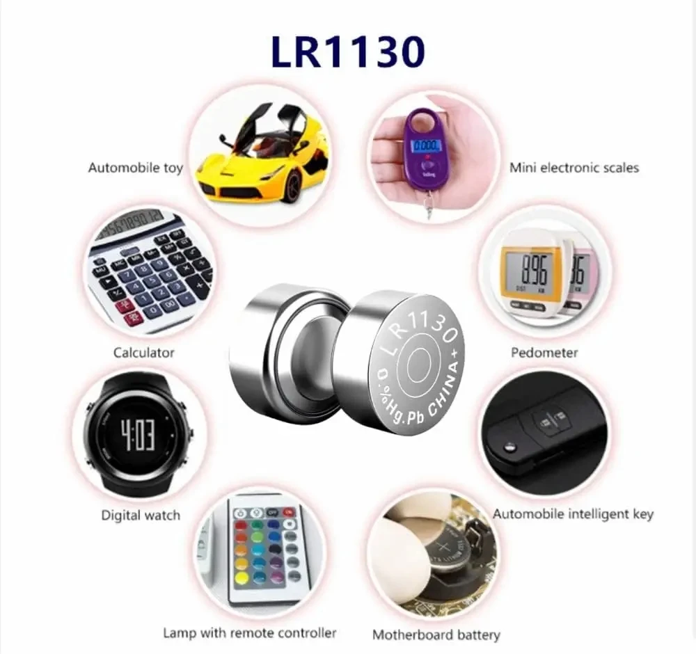 LR1130 AG10 85mAh SR1130 189 Button Pilas Batteries 389 LR54 L1131 389A  1.5V Alkaline Coin Cell For Clock Watch Battery - AliExpress
