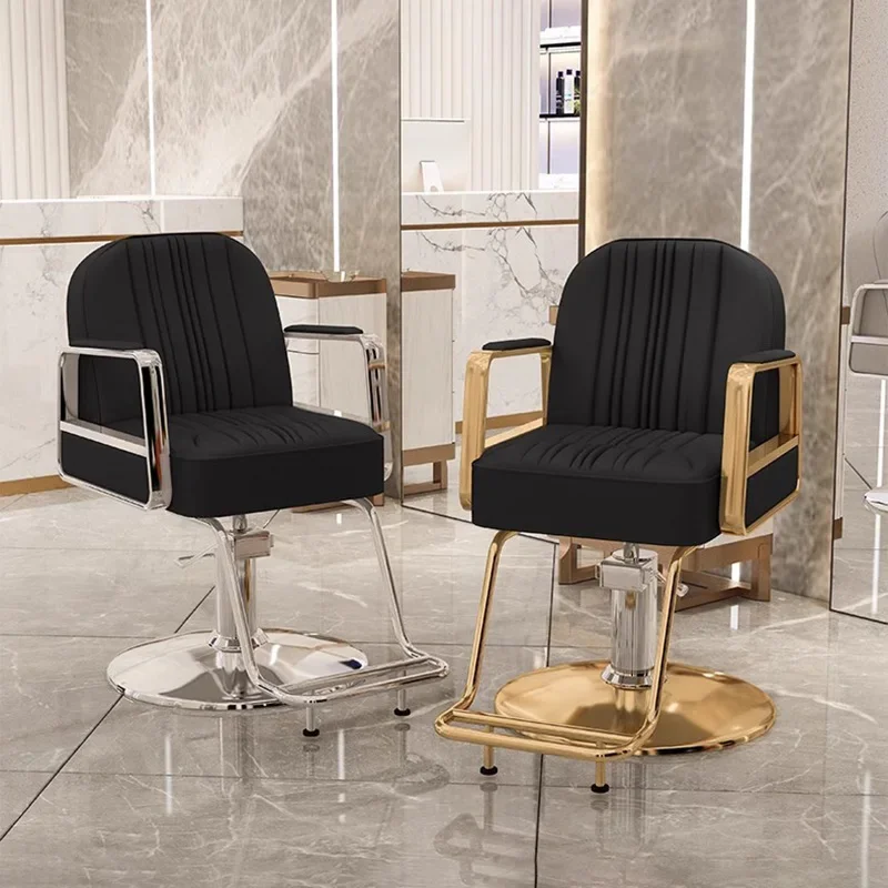 Spinning Luxury Makeup Barber Chairs Pedicure Reclinabile Sedie Da Barbiere Idrauliche Cosmetic Cadeira Barbeiro Salon Furniture Yx50Bc