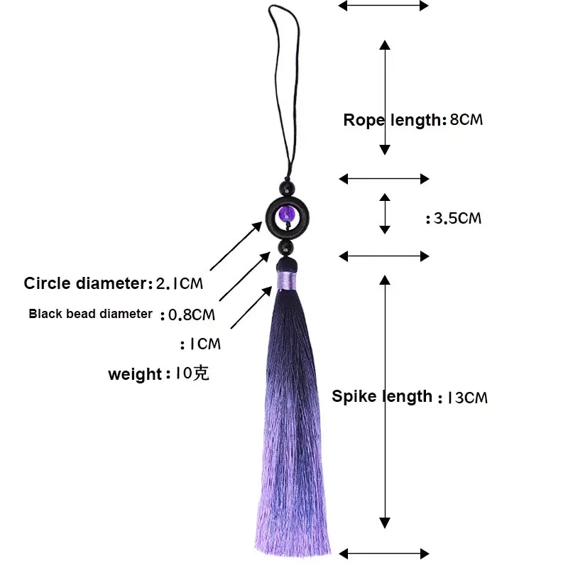 1/2Pcs Tassels Transfer Bead Gradient Tassel Silky Handmade Soft Tassels with Loops for DIY Crafts Jewelry Making Home Decor tassel fringe,tassel trim,mini tassels,silky floss tassels,fluorescent tassels,tassel accessories,tassel decoration