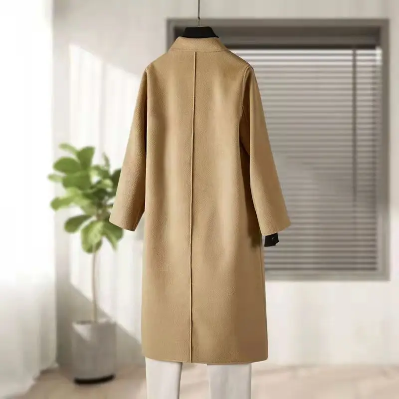 ralph lauren puffer jacket 21 Winter Fashion Ladies Exquisite Atmosphere Elegant Versatile Temperament Slim Simple Suit Collar Woolen Coat Women long green puffer coat