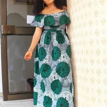 

VONDA Spring Sexy Sleeveless Sundress Off Shoulder Pleated Dress Lady 2022 Vintage Printed Robe Holiday Party High Waist Vestido