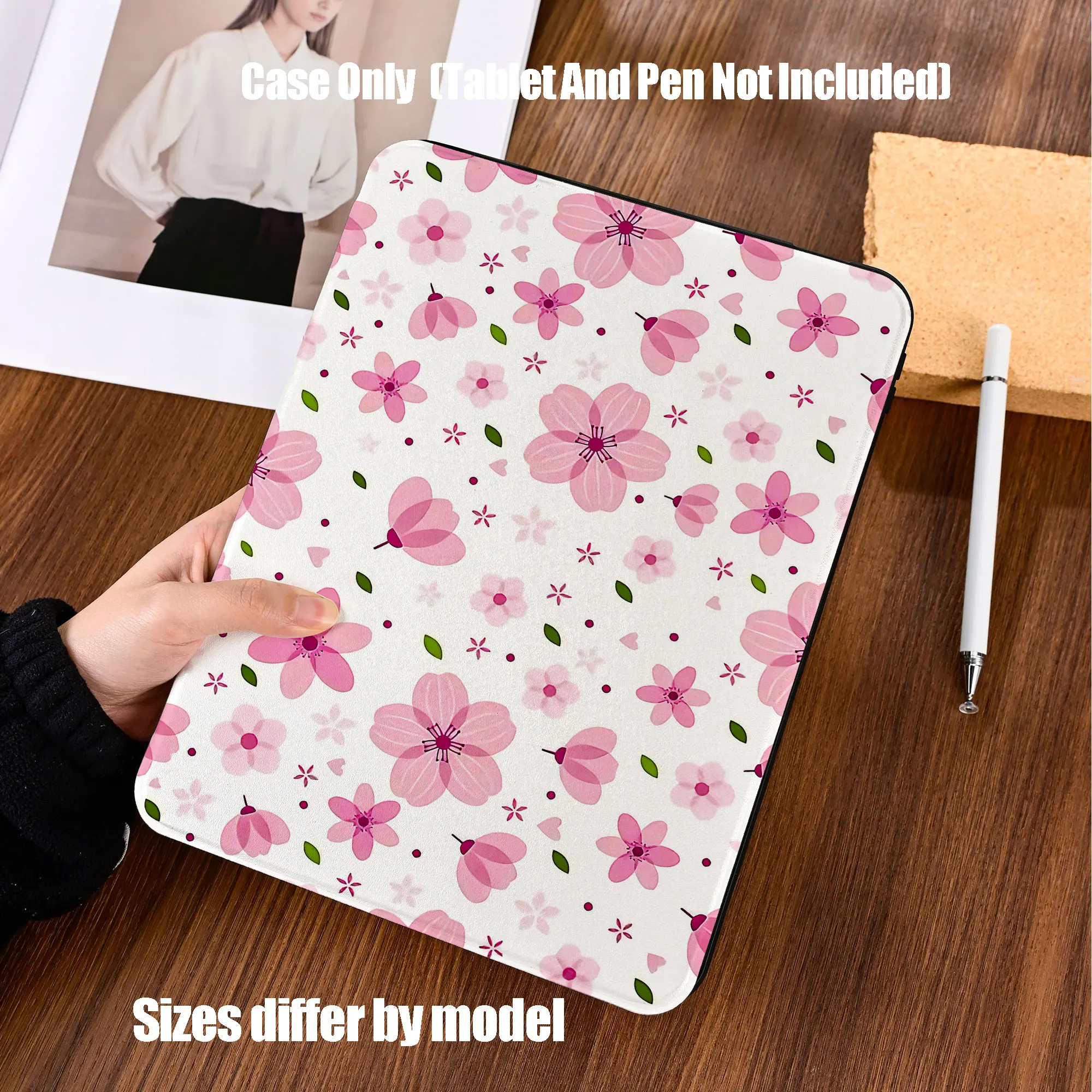 Shockproof TPU Tablet Case with Pencil Holder and Auto Sleep/Wake Function