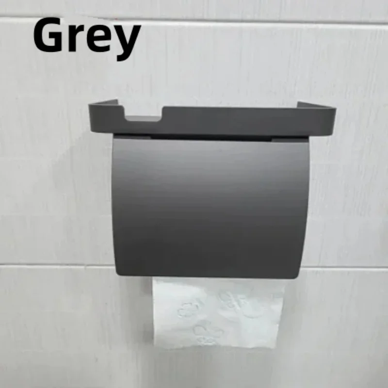 Wall Mounted Toilet Paper Holder Rustproof Thickened Storage Rack For Bathroom Kitchen Toilet Paper Roll Holder Tissue Boxes toilet paper holder