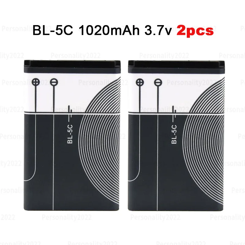 Batterie BL-5C 3,7V 1020mAh - Compatible Avec De Nombreux Modèles Nokia Anciens (3100, 1100, N70, Etc.) - Remplacement Générique