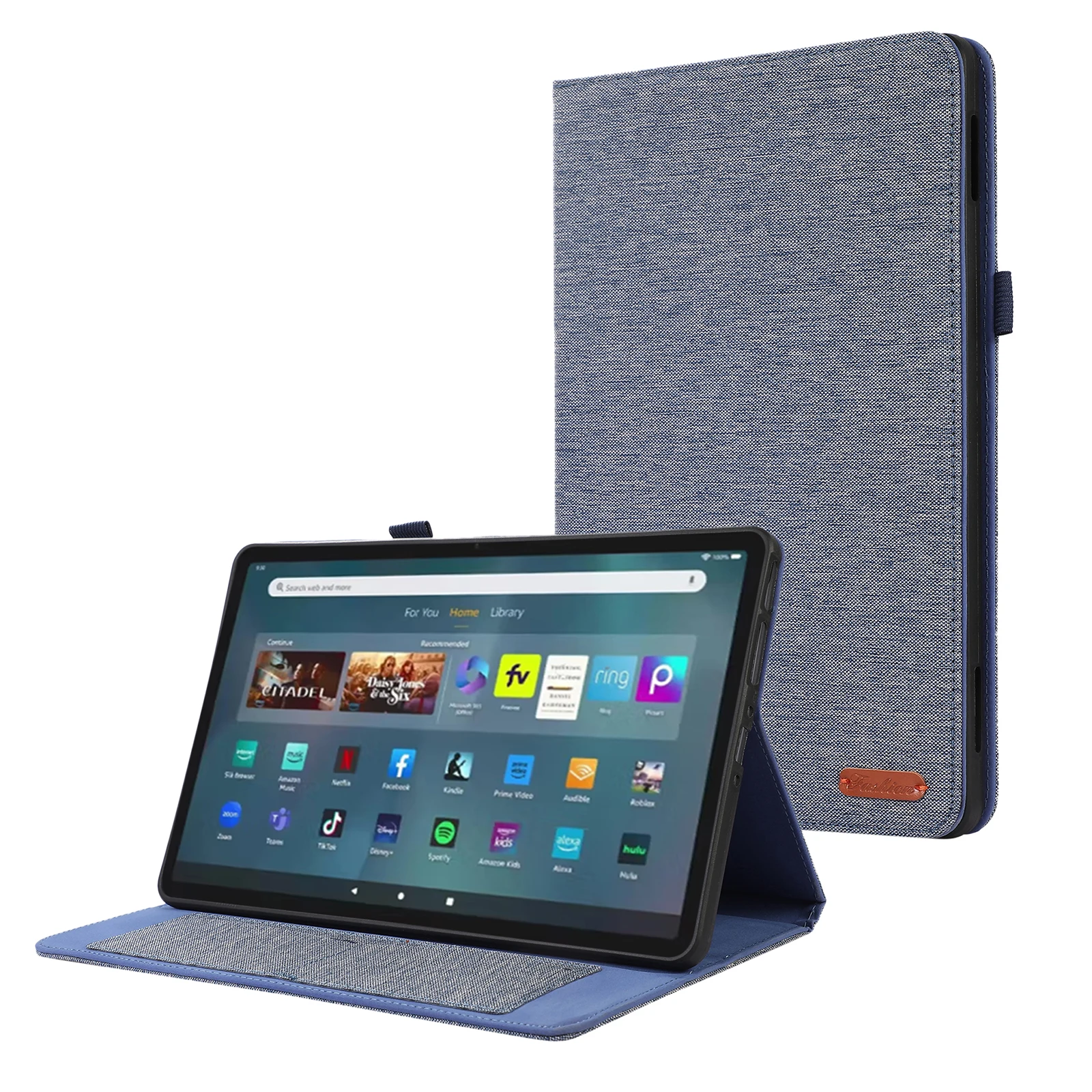 Premium Flip Stand Case with Card Pocket - Full Body Shockproof Silicone Cover