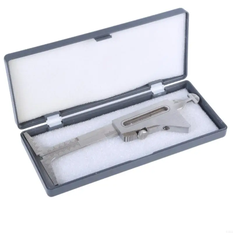 63HA Precisions Welding Gaps Measurement Tool Stainless Steel Height Gauge Welding Inspection Rule for Internal Alignment