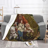 Labyrinth Jareth Film Blanket Flannel Decoration Clock Portable Home Bedspread 2