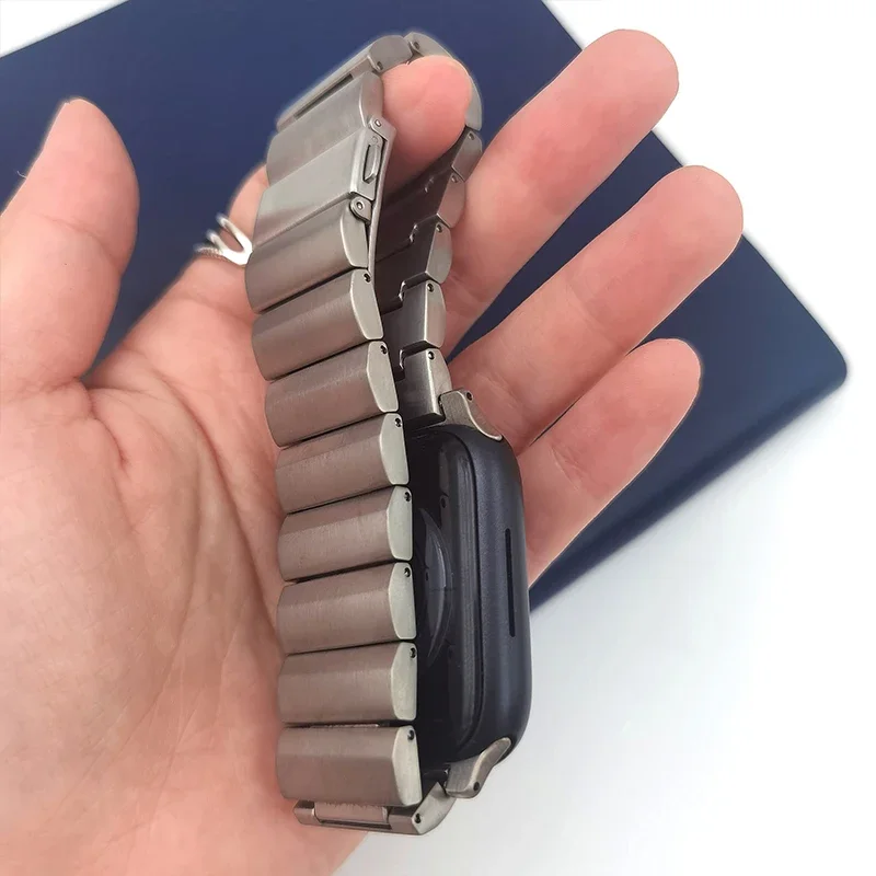 Luxury Titanium Band For Apple Watch Ultra 2 49mm Band 44mm Business Strap 41mm 45mm For iWatch Series 9 8 7 6 SE 5 4 3 Bracelet