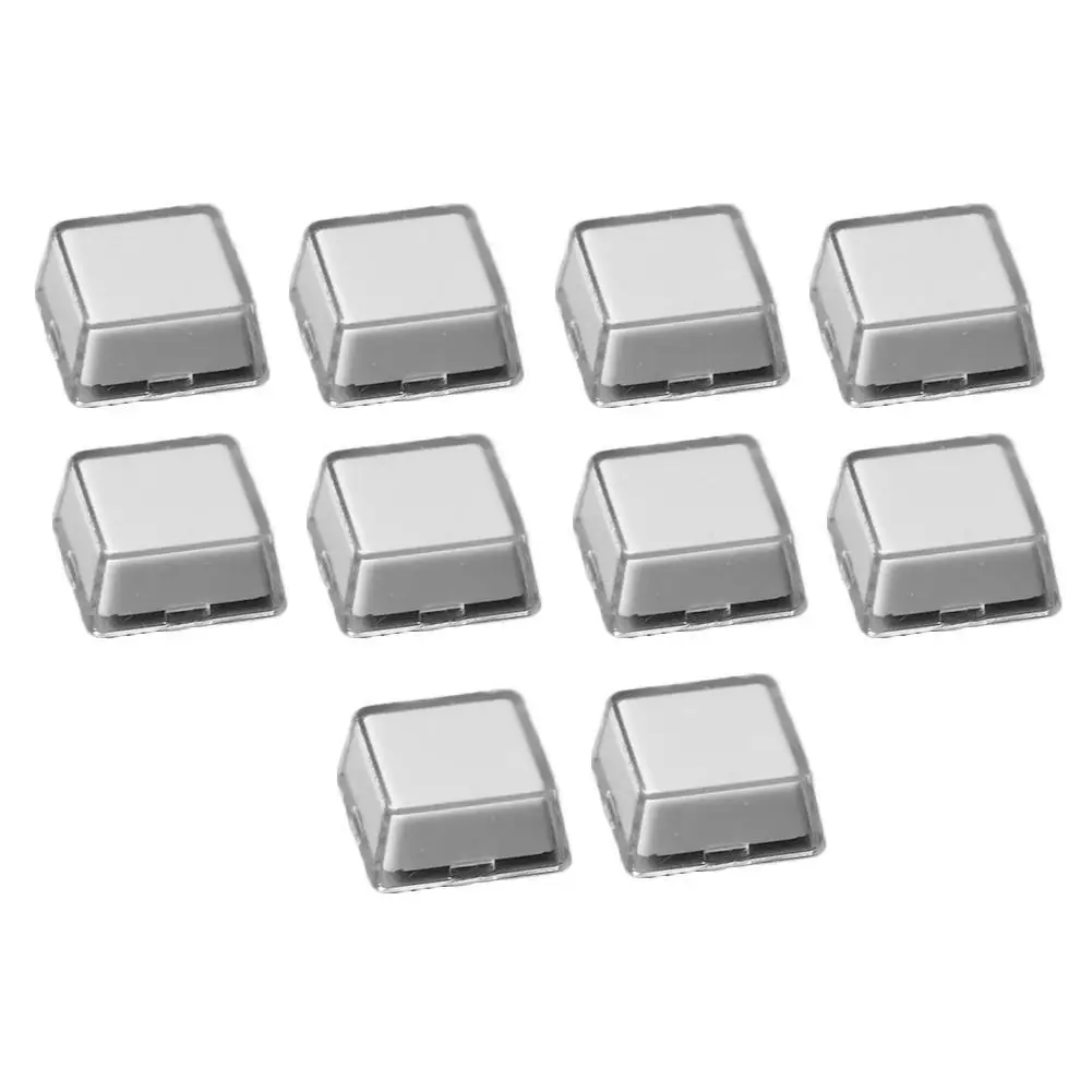 Transparent Double-Layer Keycap Set with Stickers for Mechanical Keyboards (10 Sets)