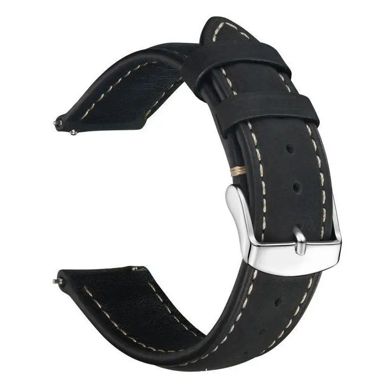 Retro Vegan Leather Watch Strap - Detachable Wrist Band