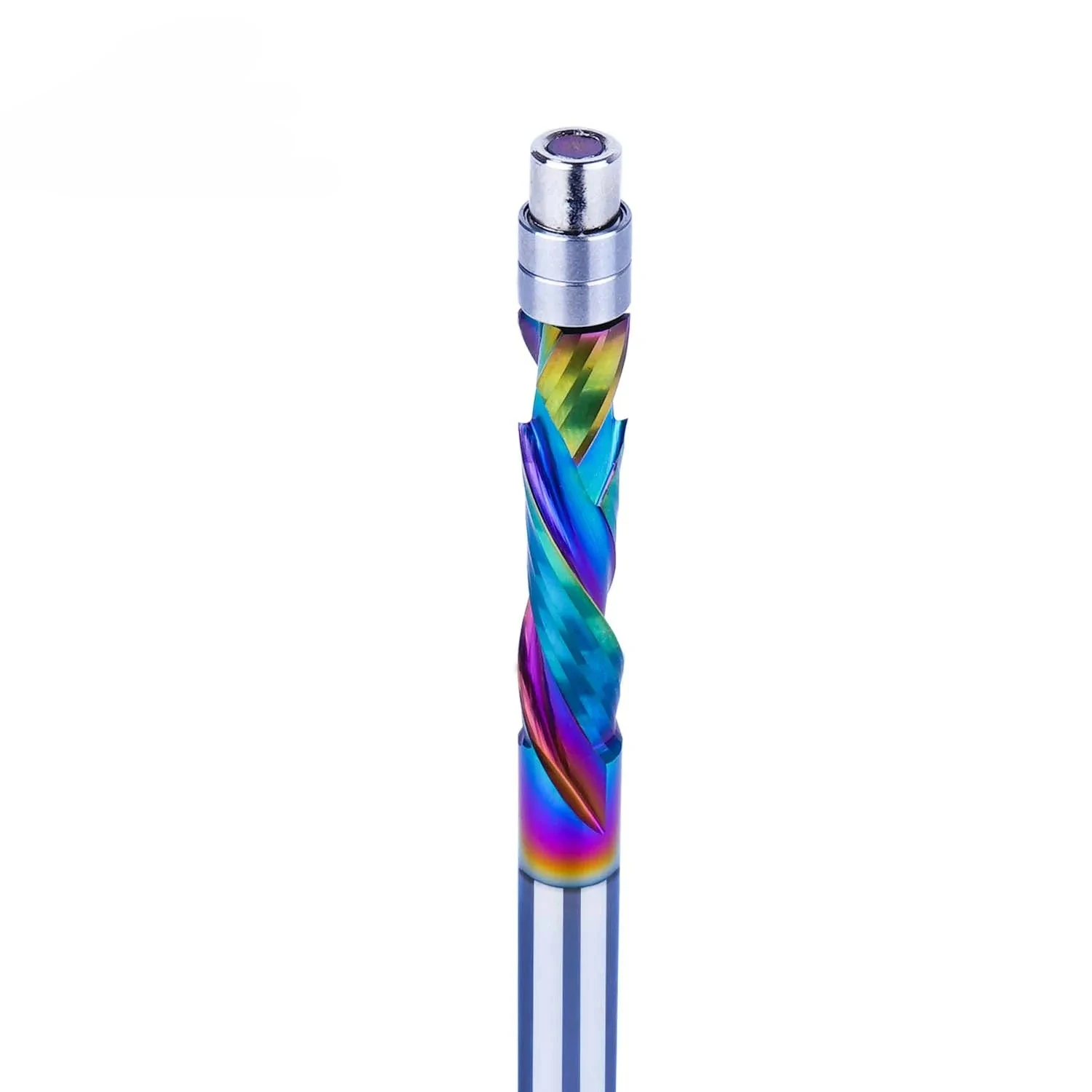 DLC Coating Solid Carbide Bearing Guided Milling Cutters 2 Flutes Spiral Flush Trim 8MM Shank Woodworking End Mill 1pc milling cutter