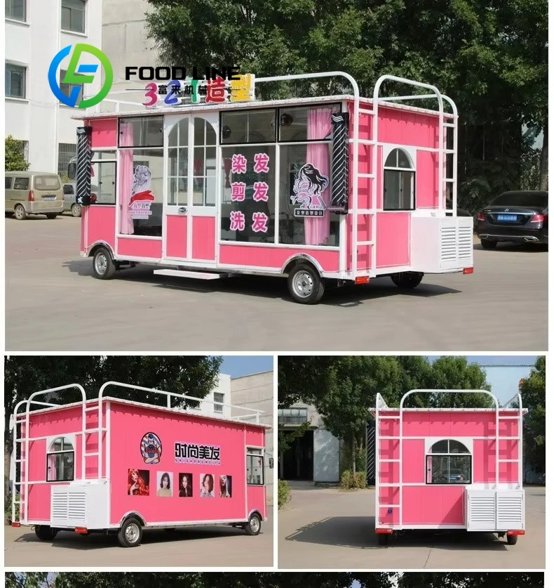 Auto da pranzo mobile elettrica personalizzabile per parrucchiere - immagine 6
