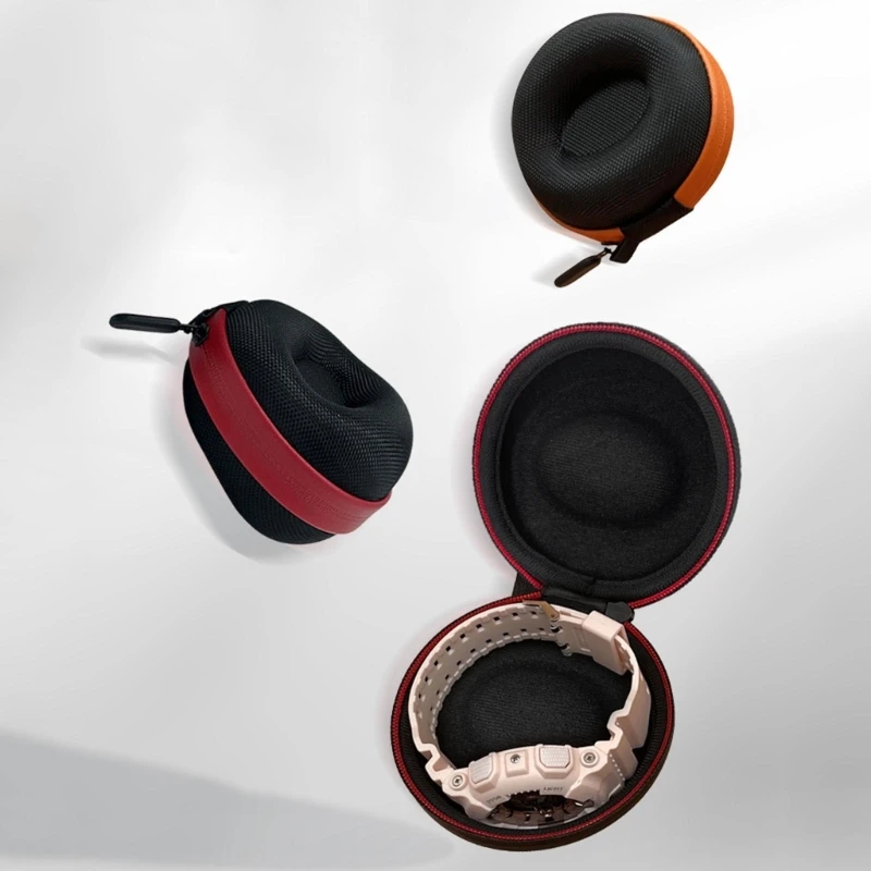 

Drop-resistant Travel Watch Carrying Case Storage Box for Wristwatch Soft Interior Watch Container Shockproof Drop shipping