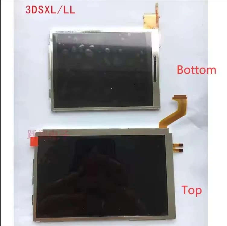 Replacement Top Upper and Bottom Lower LCD Screen for Nintend 3DS XL and 3DS LL LCD Screen Repair Parts Display