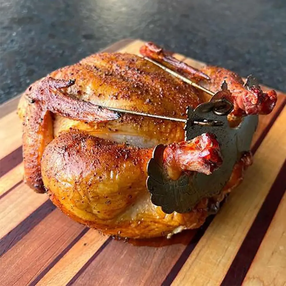 Rotisserie Cooking BBQ Tool Turbo Trusser For Chicken Or Turkey Say Goodbye To Slippery Hands And Butchers Twine