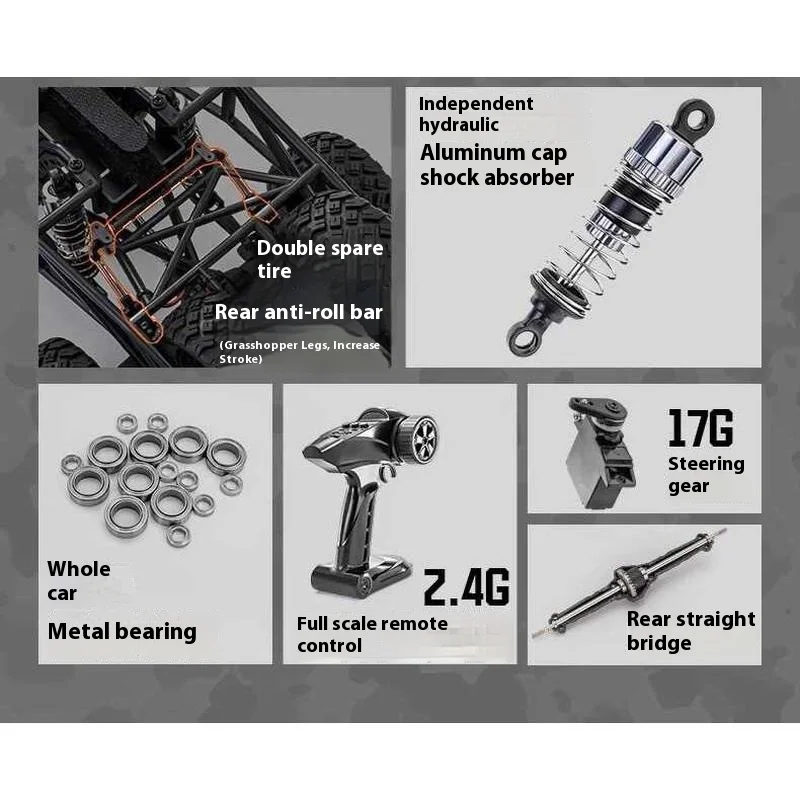 3100arc 1/16 Professional Short Card Remote Control Car Rc Car Off Road 4x4 Rc Drift Climbing Car  Brushless Machine 3