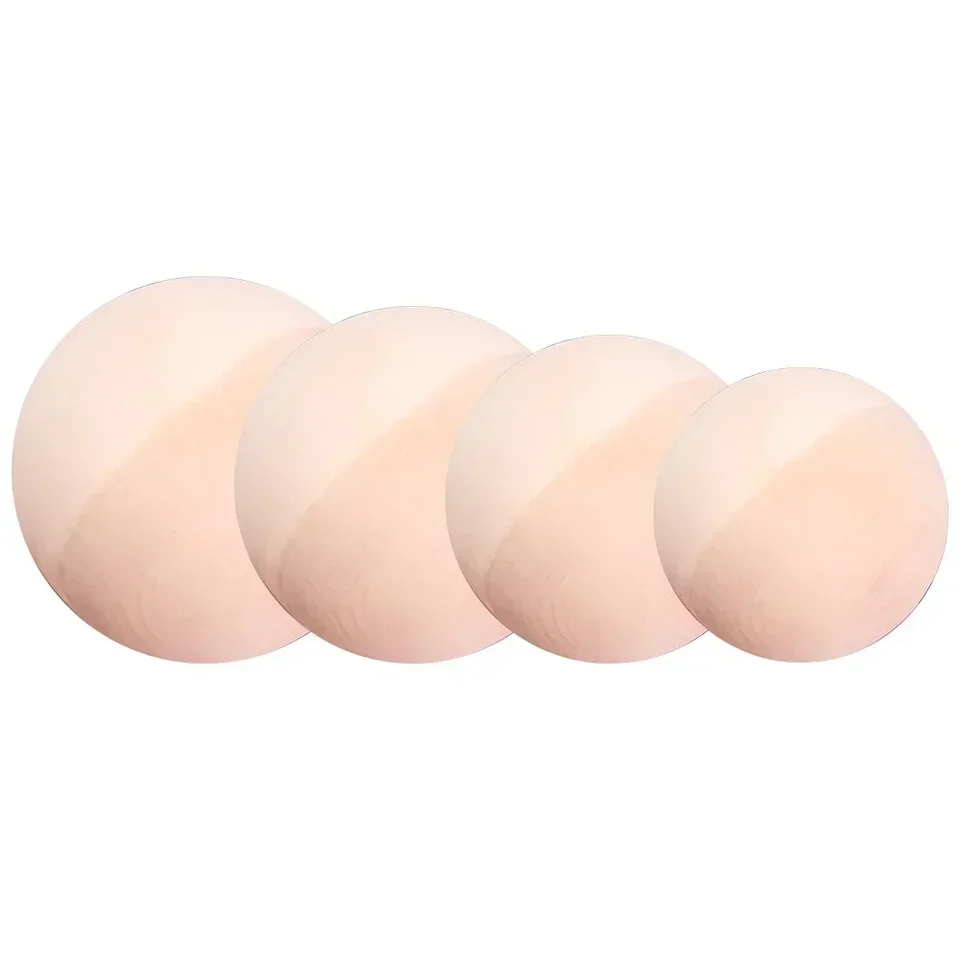 Perline a metà legno divise 10mm - 90mm Perline in legno naturale non fino Cabochon con retro piatto per decorazioni per la casa giocattolo artigianale fai-da-te  15