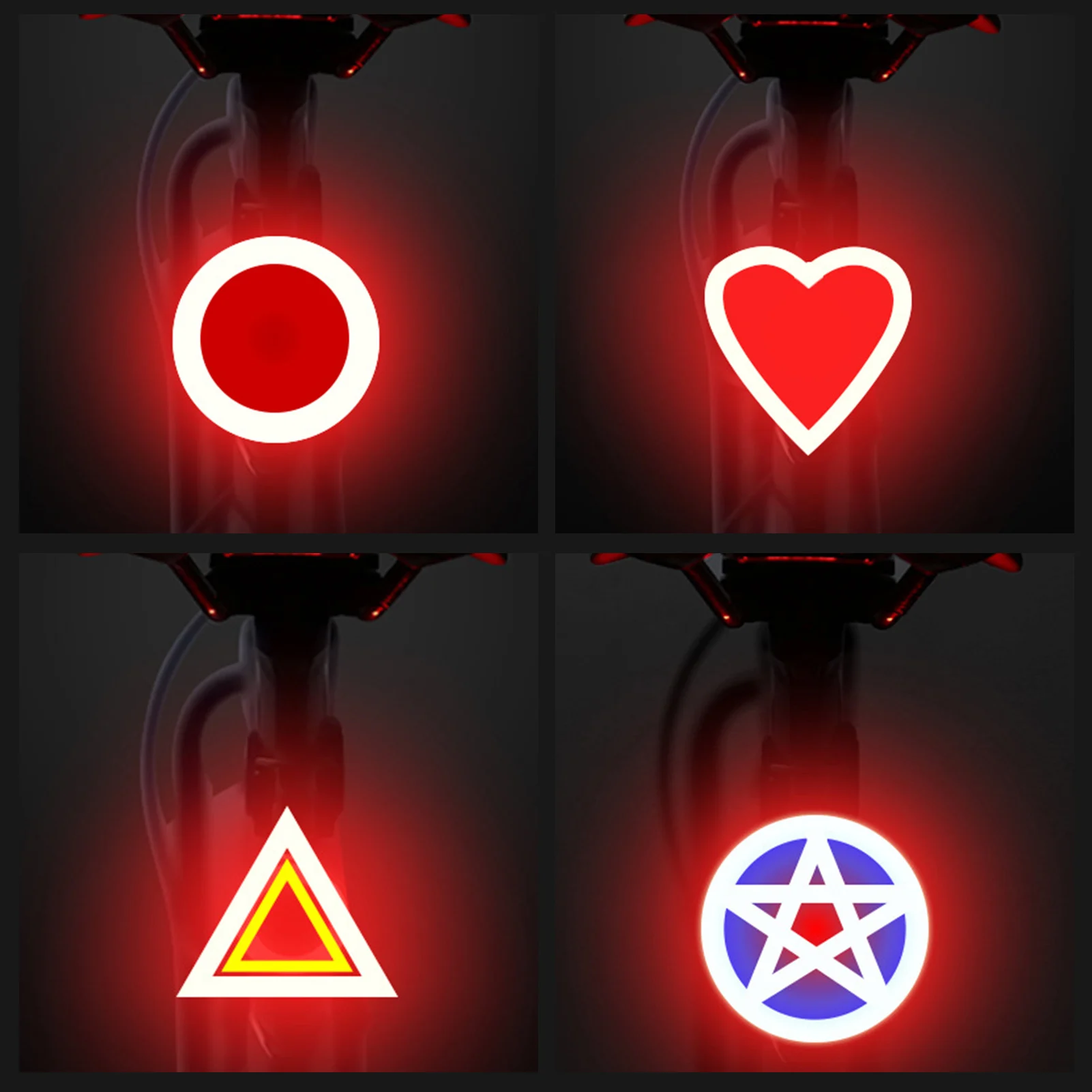 LED światła tylne MTB Road Bike Taillight nocne ostrzeżenie o bezpieczeństwie rowerowe światła USB akumulator jazda na zewnątrz światło rowerowe