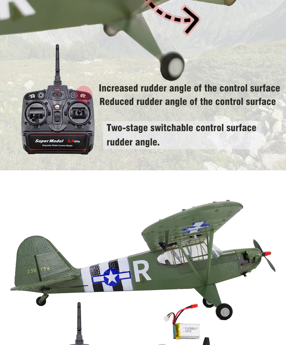 J3 WWII 1/16 Scale RC Airplane: 4-Ch Control 6-Axis | Kids Toy Lover