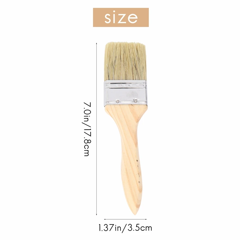 B62B-24 Pack Of 1.5 Inch (35Mm) Paint Brushes And Chip Paint Brushes For Stains Varnishes Glues And Gesso
