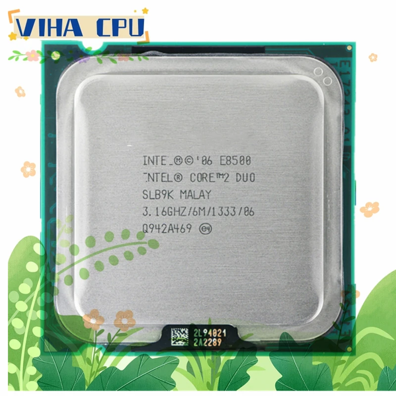 

Процессор Core 2 Duo E8500 SLB9K SLAPK 3,16 ГГц 6 Мб 1333 МГц разъем LGA 775