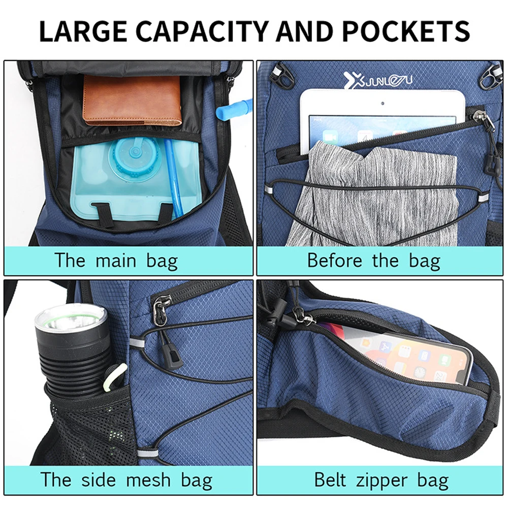 Hydration Backpack-Lightweight Hydration Pack-Water Backpack for Hiking, Running, Biking, and Raves for Unisex Road Runners