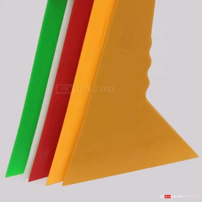 5개/세트 28CM*14CM 노란색 윈도우 틴트 솔라 필름 설치 청소 도구 유리 세척