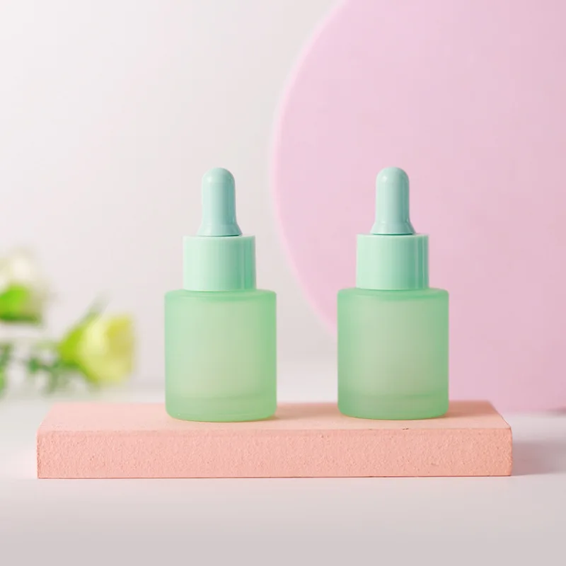 

10Pieces 20ml Frosted Dropper Bottle Green Essential Oil Bottle With Dropper Empty Glass Perfume Bottle For Aromatherapy Oil