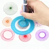 Geometry Spirograph Drawing Stencils Set Painting Template Art Crafts Creative Kids Educational Toy Variety of Flowers Ruler 3