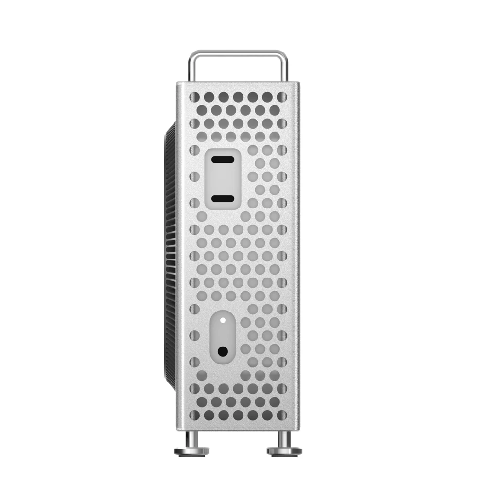 Chassis for Mac Mini M4/M4 Pro aluminum Vertical Computer Case Protective Dustproof Bracket Storage Stand DIY PC Part