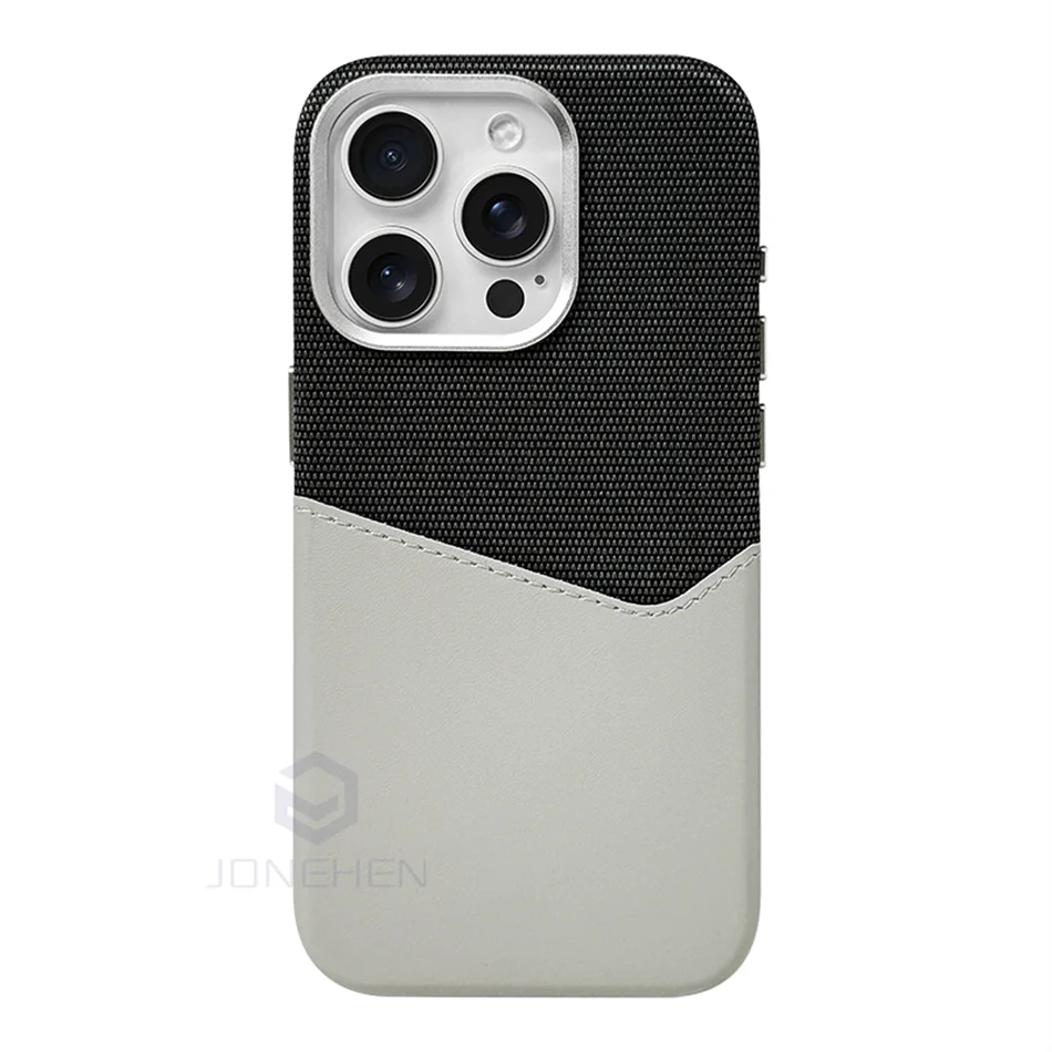 Leather Magnetic Card Holder with Magsafe - Wireless Charging Compatible