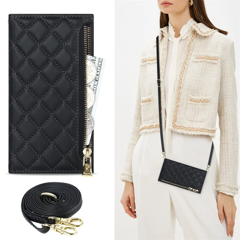 

Чехол-кошелек на молнии для IPhone 14 13 12 Mini 11 Pro Max 7 8 Plus SE 2022