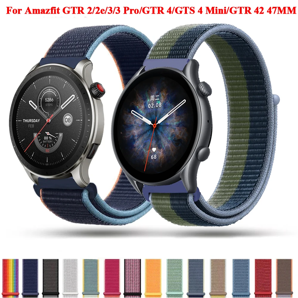 20 22mm For Xiaomi Huami Amazfit GTR 4/GTS 4 Mini Bip 3 Strap