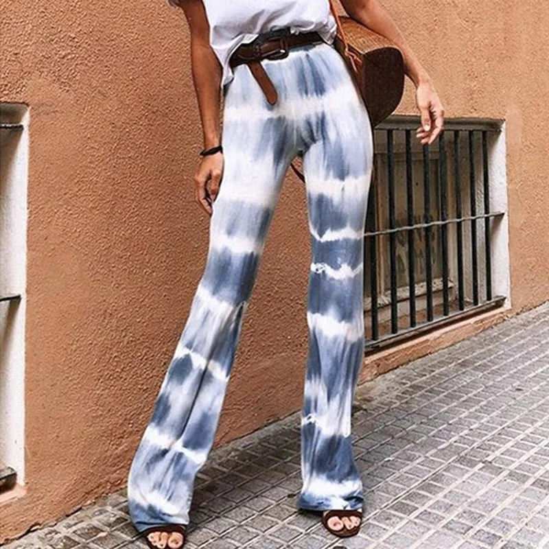 Women's Stripe Camping High Waist Thin Casual Harem Pants 2024 Female New Arrival Fashion Casual Retro Print Flare Pants Korean new arrival summer women harem pants all matched casual cotton denim pants elastic waist yellow white jeans fashion