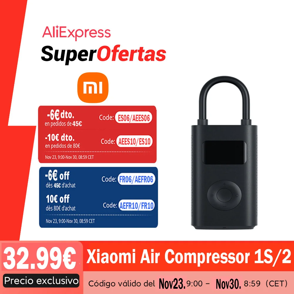 Xiaomi mijia tragbarer elektrischer Luft kompressor 1s Typ-C Luftpumpe  Luftpumpe intelligente digitale Reifendruck erkennung führte Autoreifen -  AliExpress