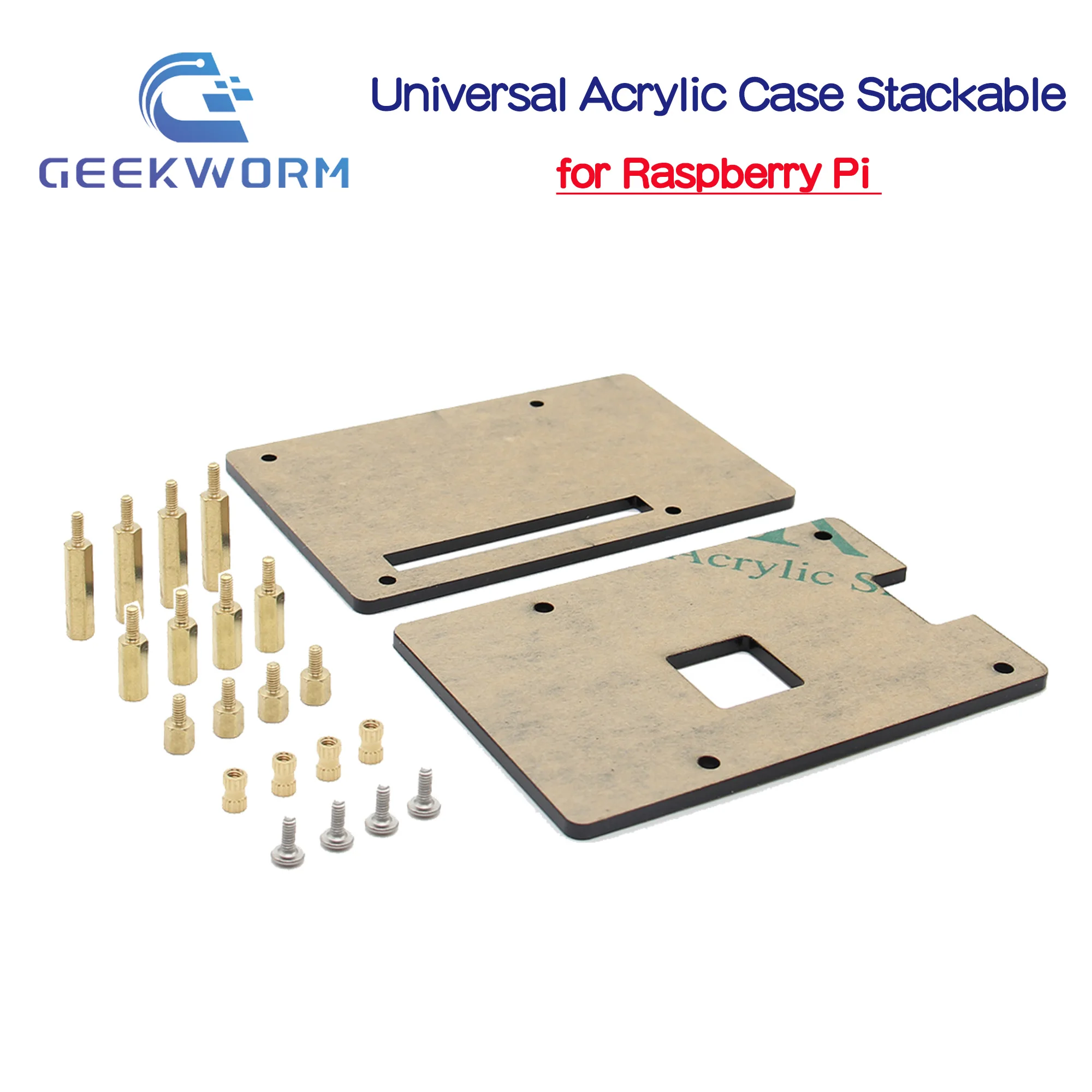 Raspberry Pi Case Universal Acrylic Stackable For Raspberry Pi 5 / 4 Model B / 3 B+ 3B 2B
