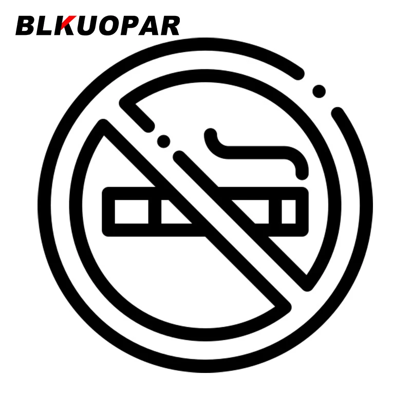 

BLKUOPAR No Smoking Warning Sign Car Sticker Original Sunscreen Occlusion Scratch Decal Die Cut Motorcycle Skateboard Graphics